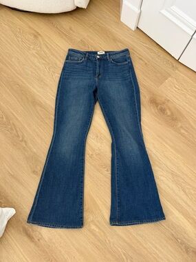 L'AGENCE Dark Blue Flare Jeans